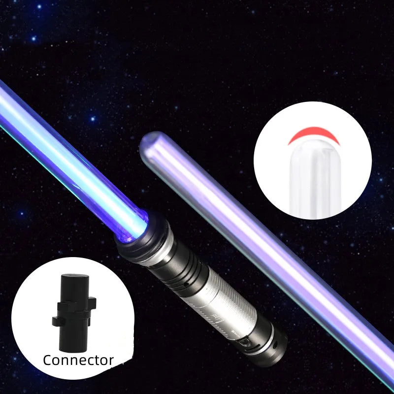 Lightsaber 2 In 1 RGB Adjustable Light Saber Toys Children Double Switch Sword Toys For Boys Luminous Gifts Light Saber