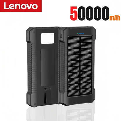 Lenovo 200000mah Solar Power Bank Portable Large Capacity Super Fast Charging Outdoor External Battery For iPhone Samsung Huawei