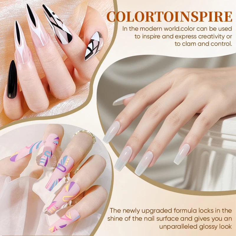 LNWPYH Gel Nail Polish Kit ,Manicure Tools Set  With Professional USB Electric Nail Drill Polish File And UV LED Nail Lamp Dryer