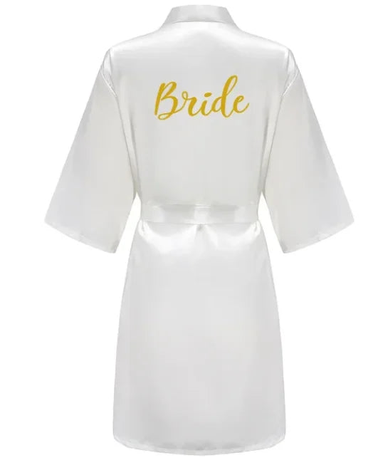 Satin Silk Robes Plus Size Wedding Bathrobe Bride Bridesmaid Mother Maid of Honor Gown Women Clothing Sleepwear Navy Blue