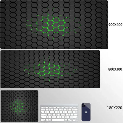 900x400 Geometric Art Large Gaming Mouse Pad Gamer Big Mouse Mat Computer Gaming Locking Edge MousePad Keyboard Desk Mice Pads