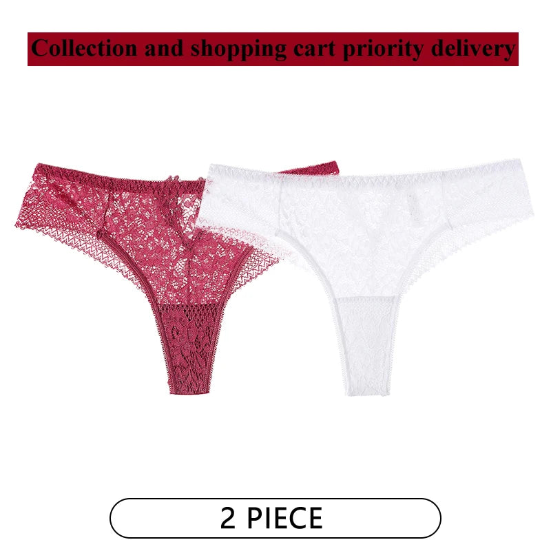 CINOON 2-pack Spetsstring – Låg midja