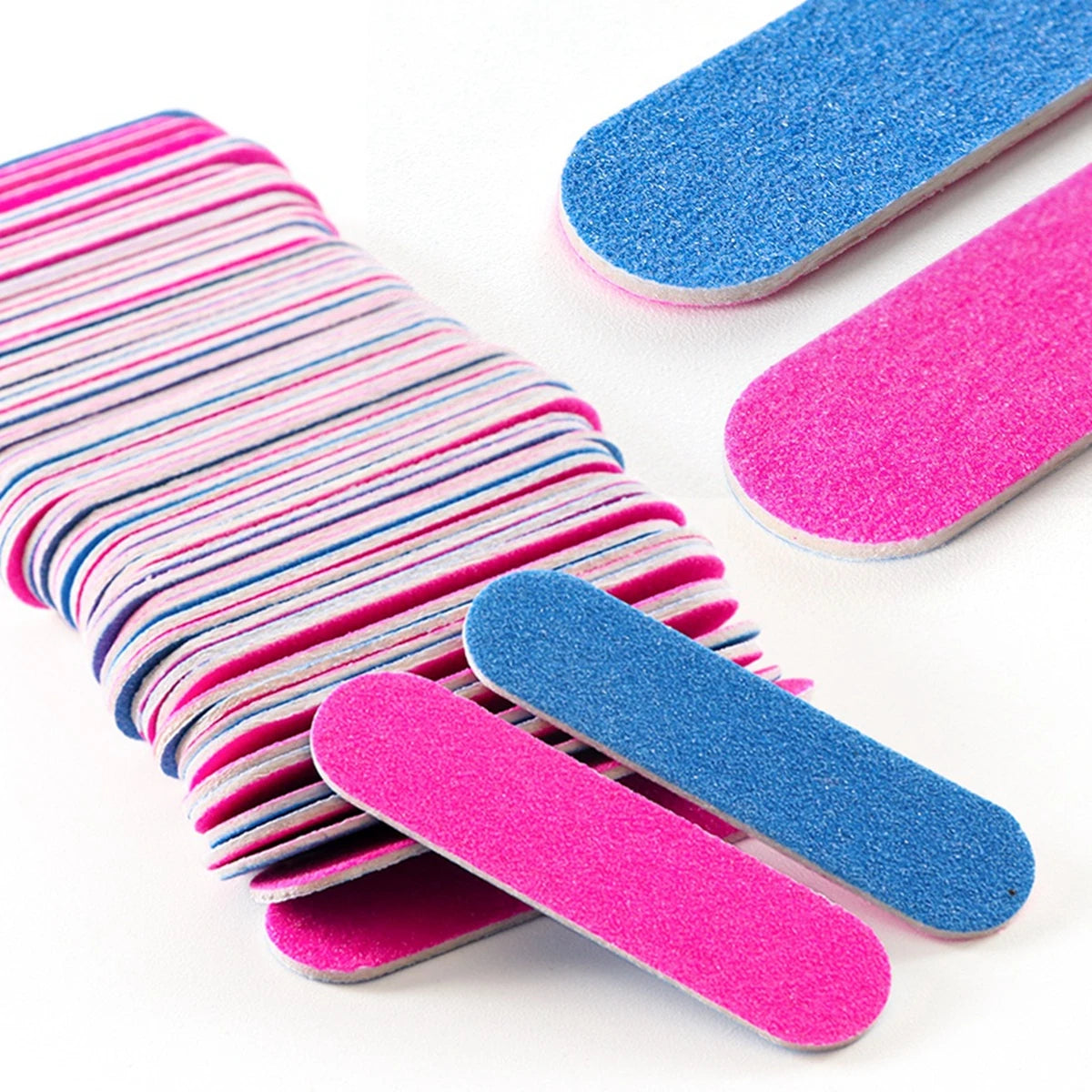 10 to 2000 pcs Disposable Mini Nail Files - Double Sided Emery Boards for Manicure and Pedicure - 180/240 Grit