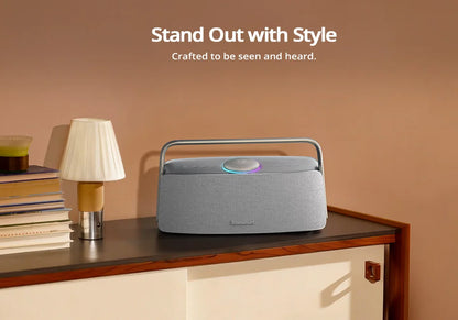 Tronsmart Fiitune X30 Speaker Blue Tooth Wireless Speaker Hi-Res Audio 80W Ipx6 App Control Portable Speaker with Handle for Home
