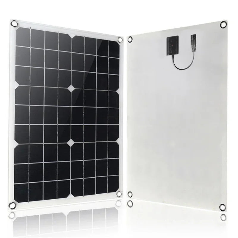 Komplett Solkraftsystem 4000W/6000W – 20W Monokristallin Solpanel + Modifierad Sinusvåg Inverter 110V/220V + 30A PWM-regulator 12V/24V