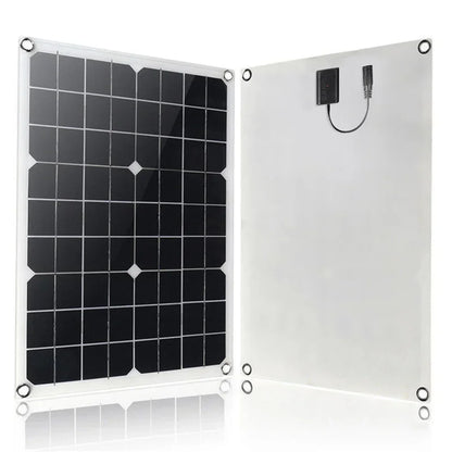 Komplett Solkraftsystem 4000W/6000W – 20W Monokristallin Solpanel + Modifierad Sinusvåg Inverter 110V/220V + 30A PWM-regulator 12V/24V
