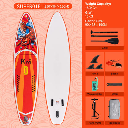 FunWater uppblåsbart SUP-bräde med tillbehör – flera storlekar
