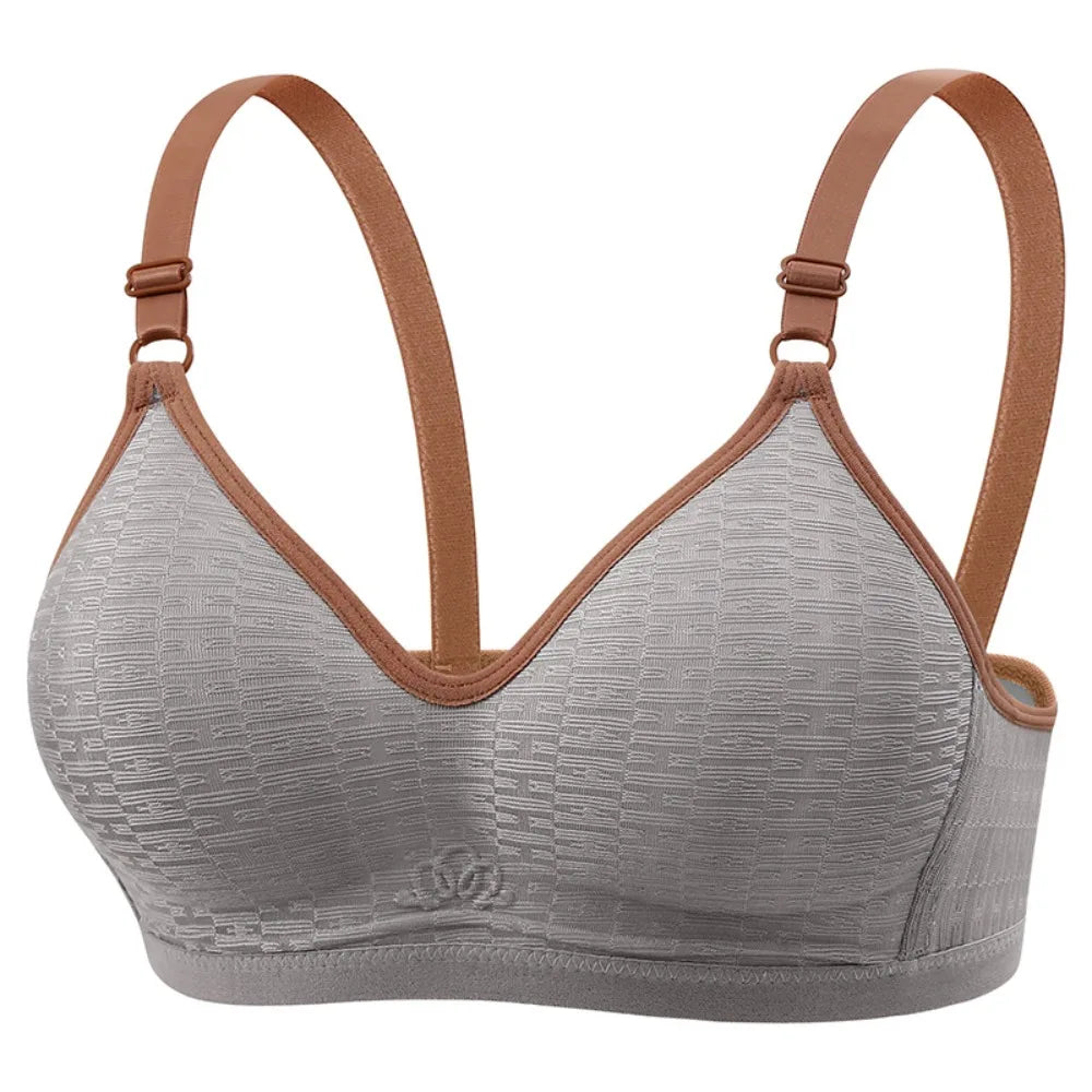 Close-fitting Wireless Deep V Bra Shockproof Anti-sagging Brassiere for Women Thin Lingerie Push Up Underwear Girls Ladies