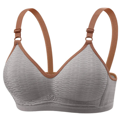 Close-fitting Wireless Deep V Bra Shockproof Anti-sagging Brassiere for Women Thin Lingerie Push Up Underwear Girls Ladies
