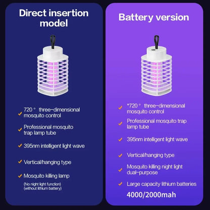 Mosquito Killer Lamp LED Bug Zappers Indoor Mosquito Zappers Fly Zappers Light Trap for Home Kitchen Backyard Garden Camping Pat