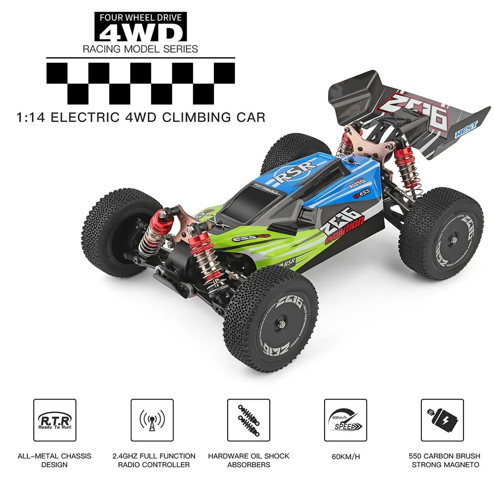 WLtoys 144001 1:14 4WD High Speed Racing Rc Car 12428 1:12 Off-Road RC Car 12402A Remote Control Drift Racing Cars Toys For Kid