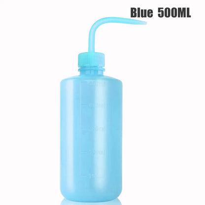 500/250ml Tattoo Wash Bottle 5 Colors Rinse Spray Bottle Economical Plastic Squeeze Clean Bottles for Medical Labs Tattoo Supply