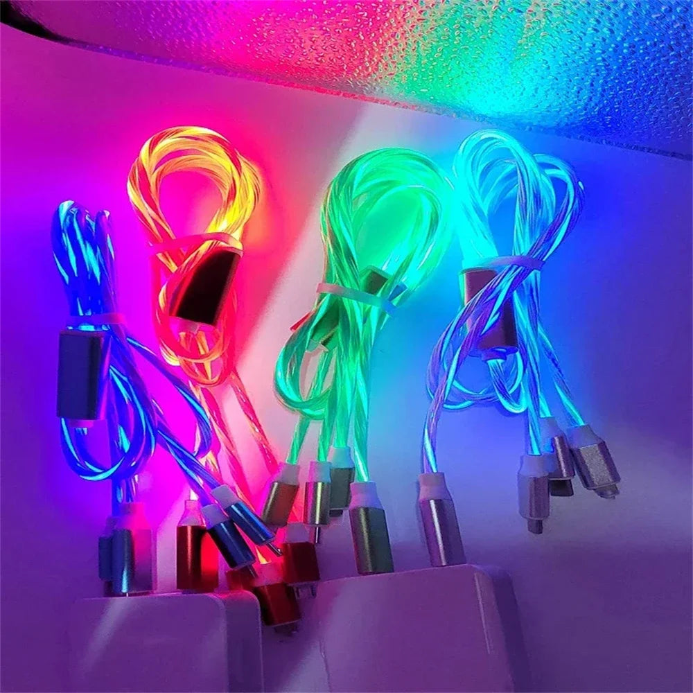USB 3-i-1-kabel med LED-belysning