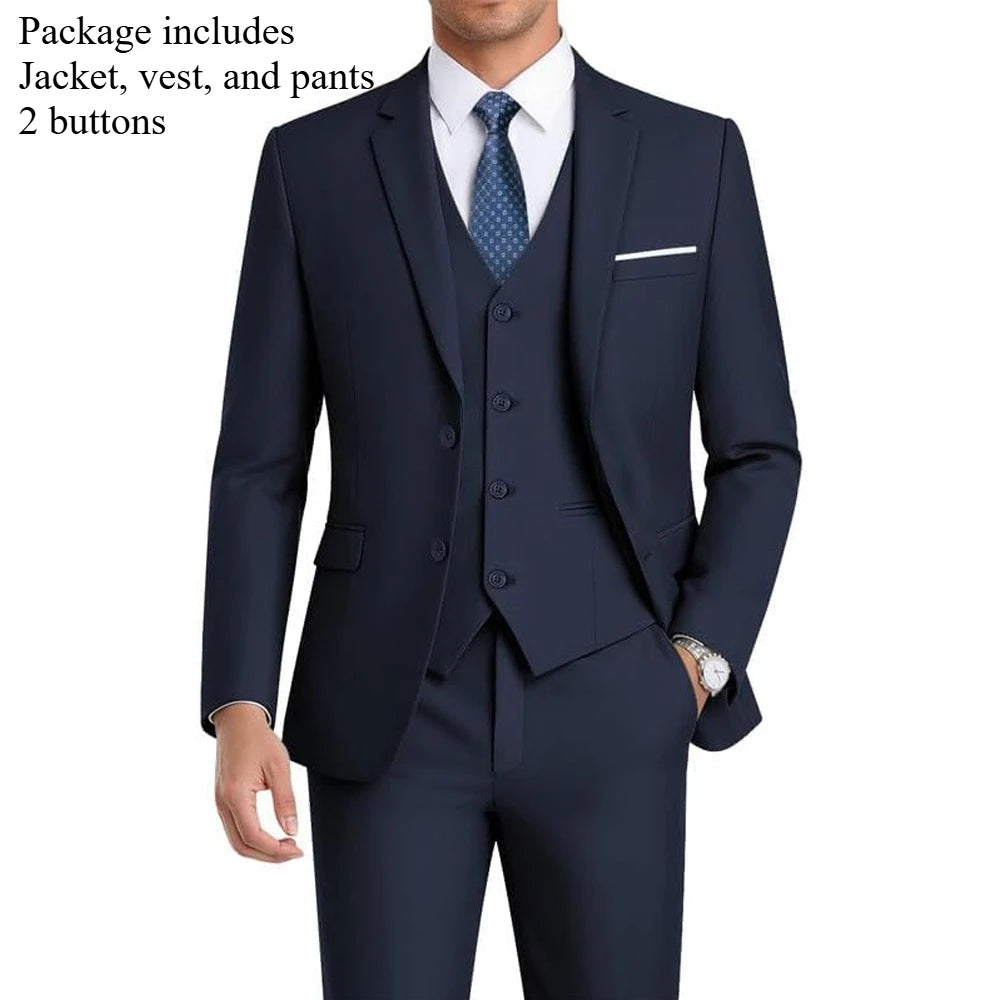 Men Suits Sets High Quality For Wedding Elegant 2 Pieces Jackets Pants Stretch Blazers Tailored Formal Full 2025 Costume