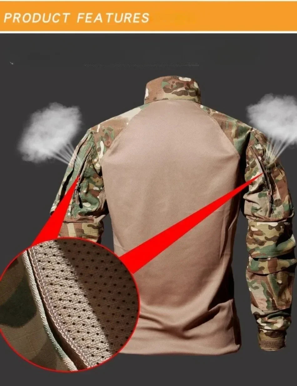 Utomhus taktisk dräkt för män Airsoft stridsskjortor