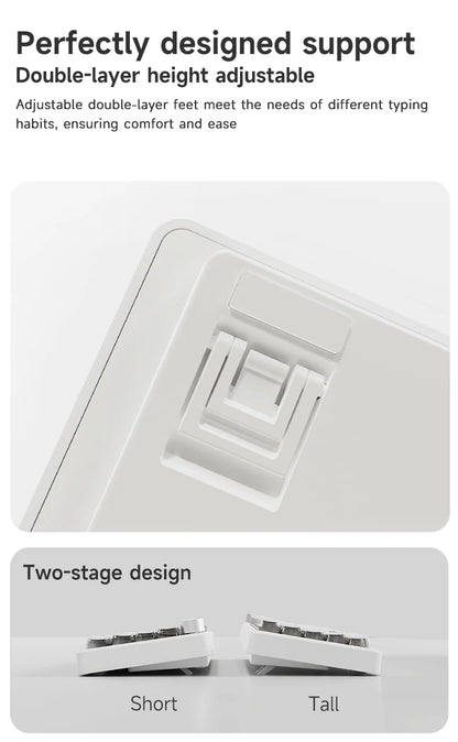 AJAZZ AK690 mekaniskt USB-tangentbord med 68 tangenter – engelsk layout