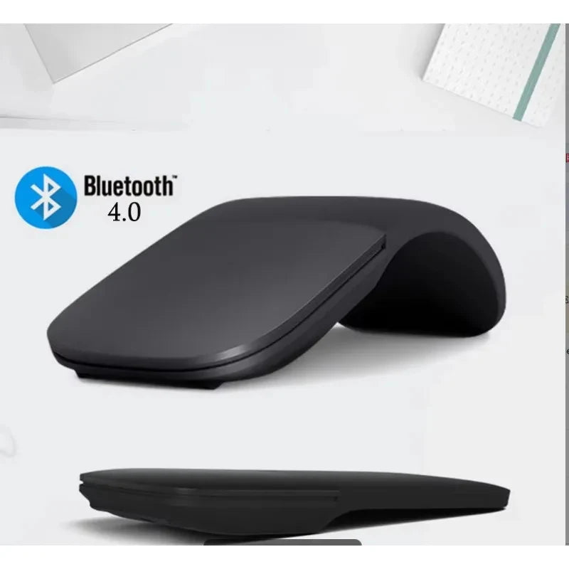New Bluetooth 4.0 Folding Wireless Mouse Arc Touch Roller Computer Silent Mouse Ergonomic Slim Laser Mini Mice For Windows Ipad