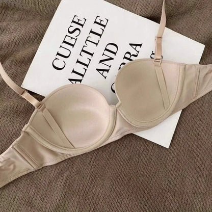 Seamless Push-Up Bras For Women 1/2 Cup Padded Support Soft Underwire Bralette Comfort Fixed Cup Underwear Sexy Lingerie S-XL