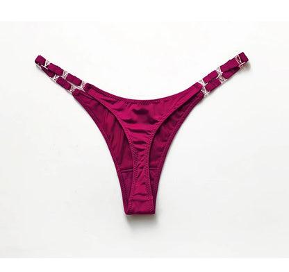 Seamless Sexy Thong Women Underwear Briefs Panties Zebra Flower Low Rise Luxury Metal Buckle G String Bikini Girls Female Panty