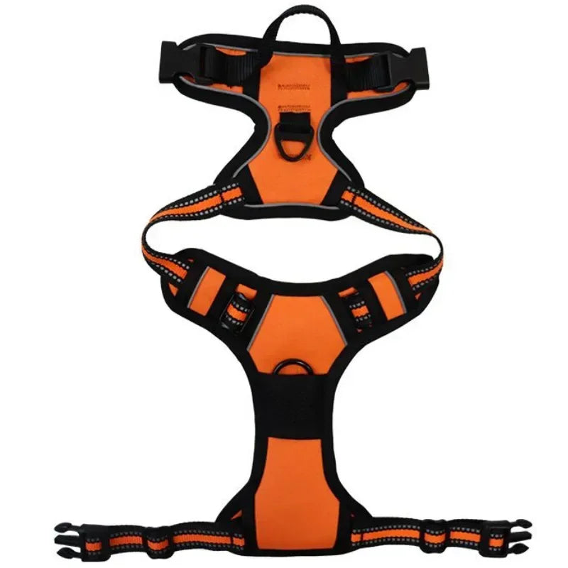 Reflexsele & Andningsbar Hundsele – Justerbar Väst för Små, Medelstora & Stora Hundar, S–XL