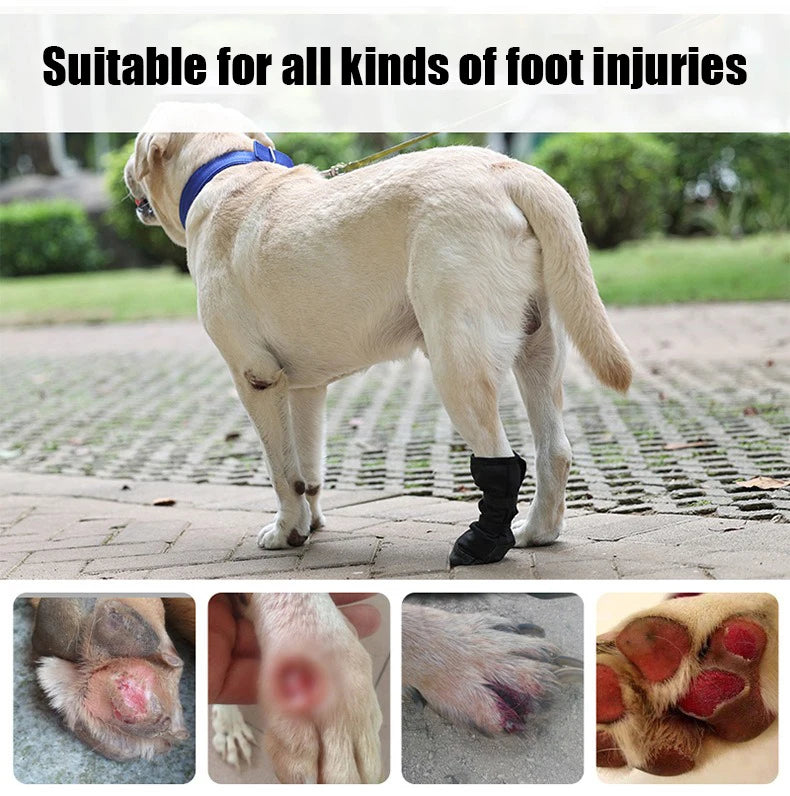 Pet Waterproof Foot Cover Dog Post-surgery Injury Protection Cover Four Feet Can Be Used Protect Dog Paw Shoe Cover Pet Supplies