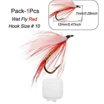 1/3Pcs Fly Fishing Lure Nymph Dry Wet Flies Bionic Bait Fly Trout Fishing Lures