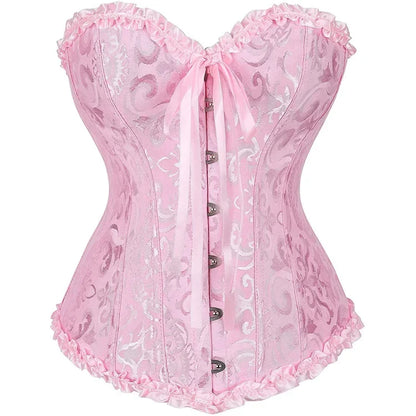 Sexig gotisk korsett shapewear dam steampunk snörning midjeträning