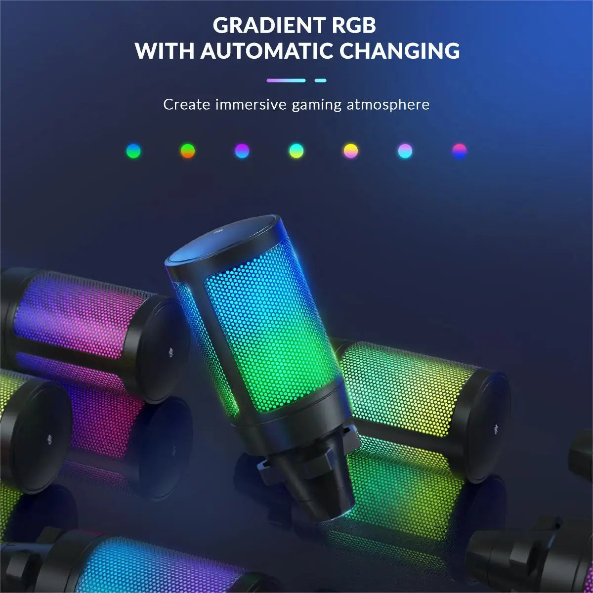 FIFINE A6T USB-mikrofonkit med RGB och bomarm