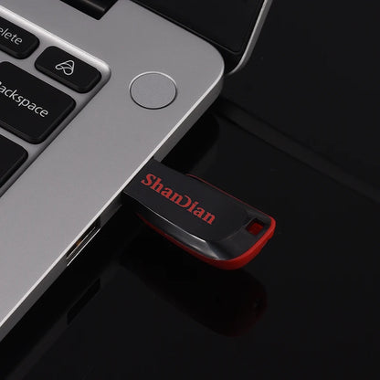 USB 2.0 Minnessticka med Nyckelring – 4GB till 128GB, Kompakt Pen Drive för Lagring och Överföring