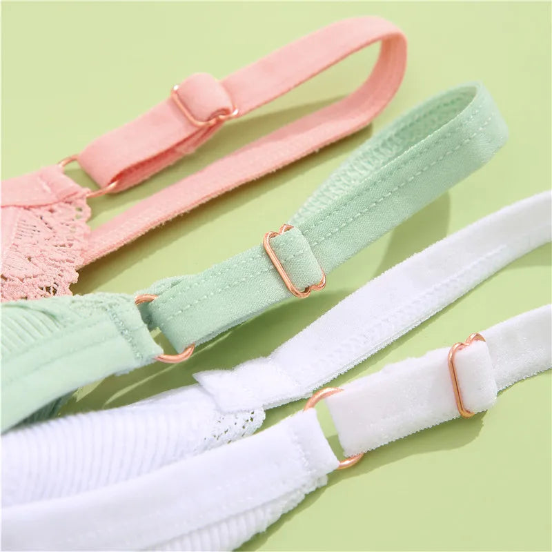 4Pc G-String Cotton Lace Women Thongs Lingerie Low Rise Panties Adjustable Waistband Straps Hipster Underwear For Girl Intimates