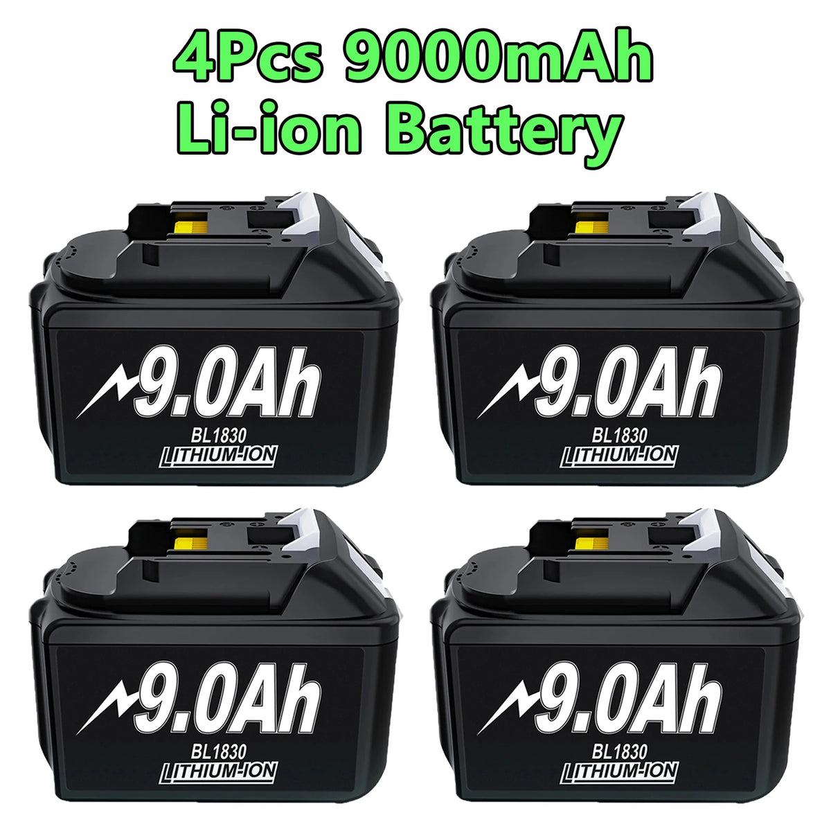 18 V ersättningsbatteri för Makita BL18-serien – välj batteripack eller paket med laddare