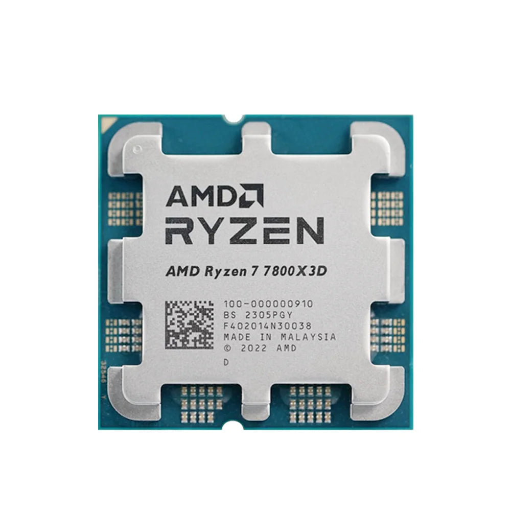 AMD Ryzen 7 7800X3D Gaming CPU Processor 8-Cores 16-Thread GHz 120W TDP 100-00000910 R7 7800x3d Desktop Computer Accessories No Fan