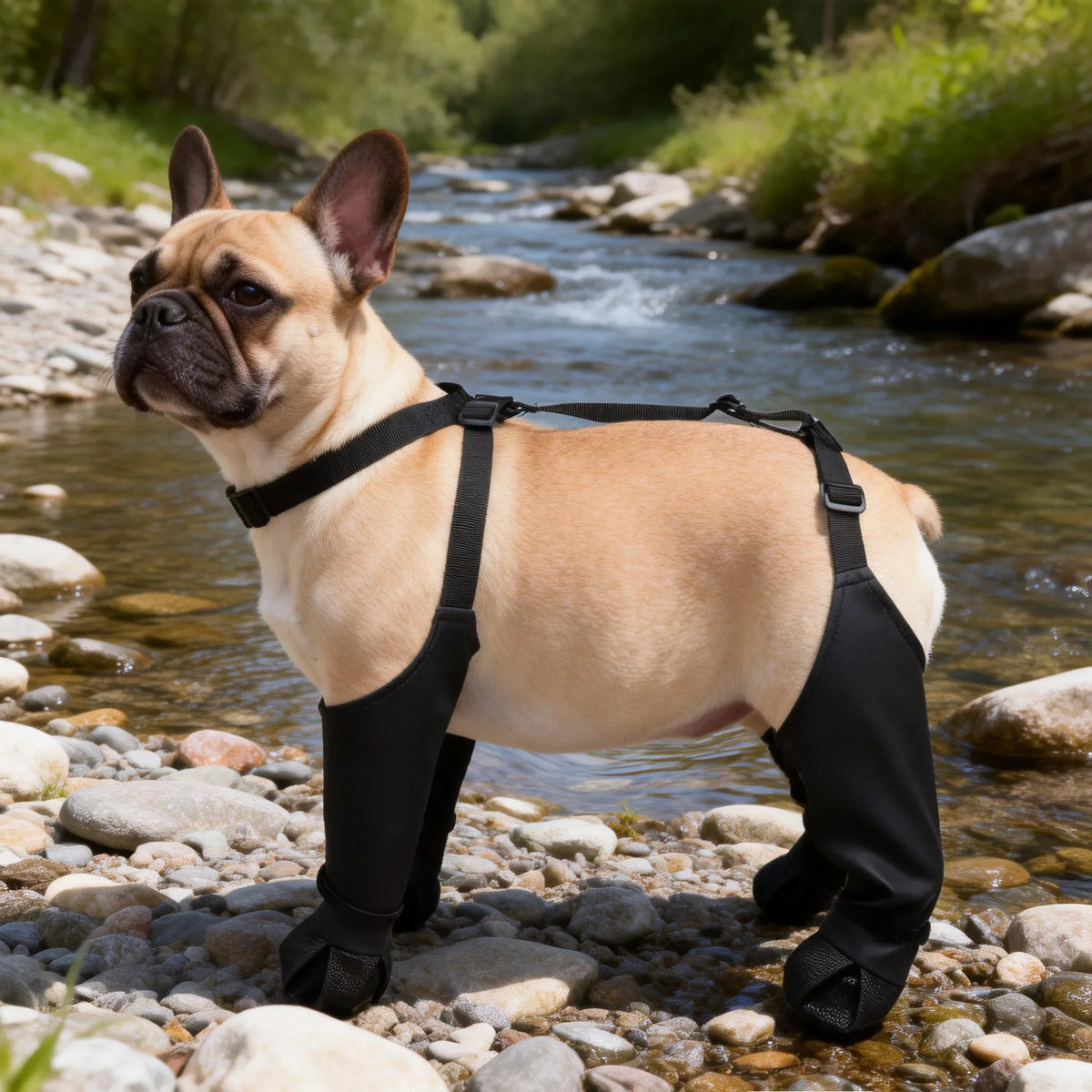 Waterproof Dog Boots Anti-Slip Dog Shoes Pet Paw Protector Dog Rain Booties Dog Outdoor Sock Shoes for Walking Running Hiking