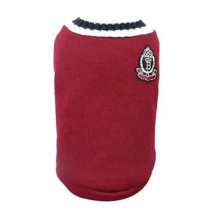 Cat Dog Sweater V-neck Pullover Winter Pet Clothes for Small Dogs Cat Vest Puppy Jacket Pet Cat Clothing Kitty Costume