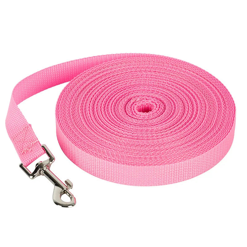 Universal Long Distance Dog Training Leash Firm Nylon Traction Lanyard Anti Bite Comfort Grip Walking Rope Pet Outdoor Accessory