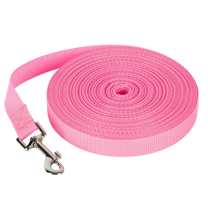 Universal Long Distance Dog Training Leash Firm Nylon Traction Lanyard Anti Bite Comfort Grip Walking Rope Pet Outdoor Accessory