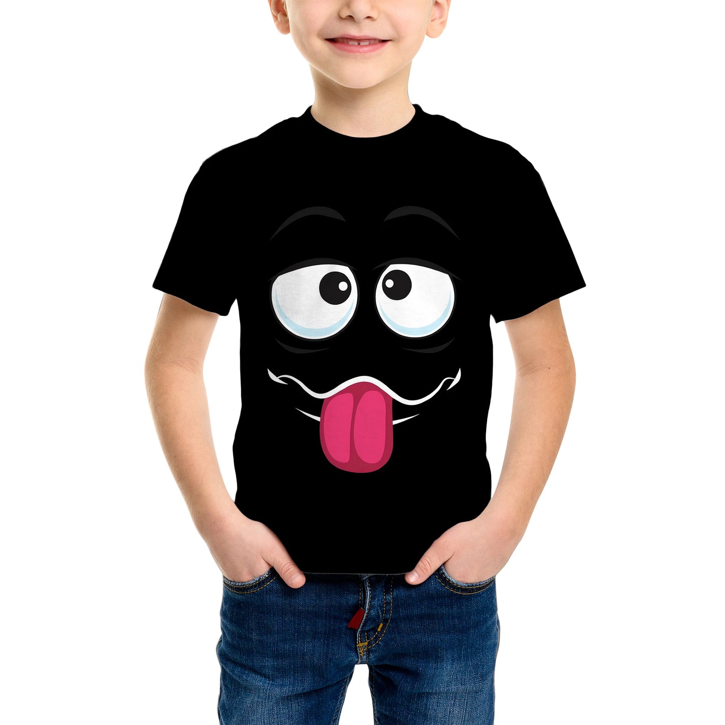 Casual Game Pattern Children's T-Shirt Boy Tops Baby Summer Short Sleeve Clothes Kids 3-12 Years Tees Novelty Children T-Shirt
