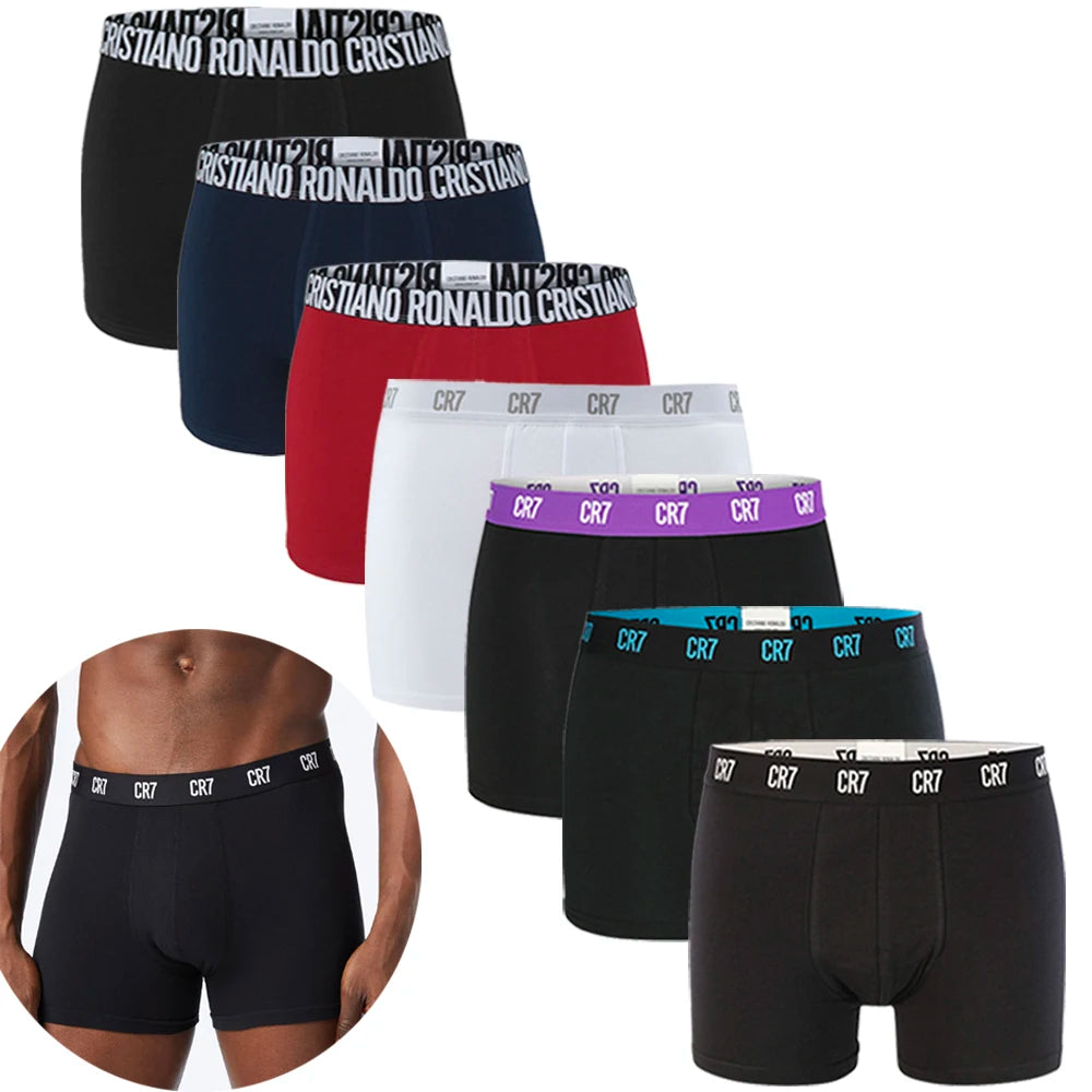CRIIS SEVEN 7 Boxer Briefs – CR7-inspirerade, Bomull, Sportig Passform, M–XXL, Flerpack