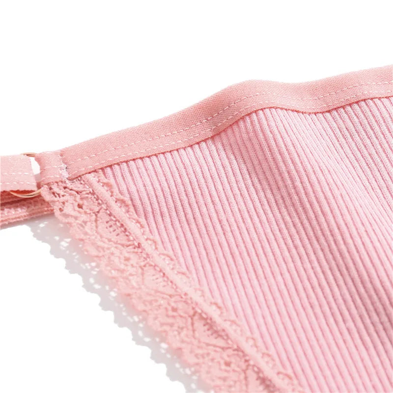 4Pc G-String Cotton Lace Women Thongs Lingerie Low Rise Panties Adjustable Waistband Straps Hipster Underwear For Girl Intimates