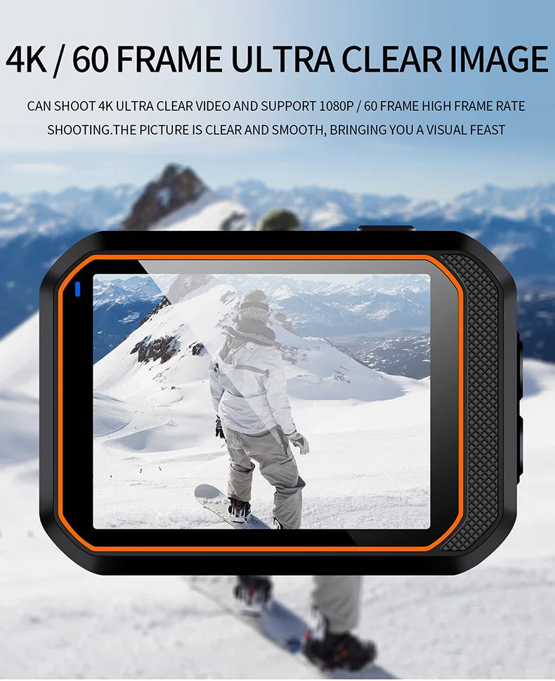 SC002 Action Camera 4K With Remote Control Screen Waterproof Sport Camera drive recorder Sports Camera Helmet Action Cam