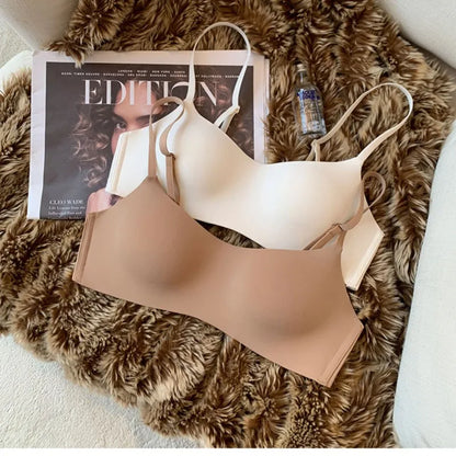 Seamless Bras For Women Small Chest Bralette 1/2 Cup Non-Wire Push-Up Bra Fixed Pad Soft Underwear Sexy Lingerie Intimates S-XL