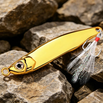 Fishing Lure 10G 15G 20G 40G 60G Spoon Metal Lures Spinnerbait Minnow Sinking Sea Spinner Bait Jig Winter Bass Baits Pesca Hot