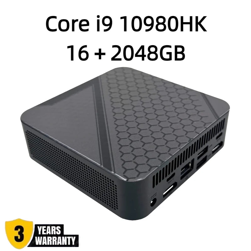 Intel i9 10980HK Mini PC New Portable High-Performance USB 3.0 16GB RAM DDR4 Wi-Fi6 high-frequency memory