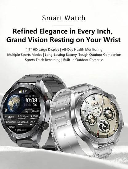 2026New Men's Outdoor Sports Smartwatch GPSTrack 1000mAh Battery Heart Rate Monitor 100+Sport Mode IP67 Waterproof Smart Watches