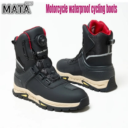 MC-kängor med ankelskydd – vattentäta körkängor med reflex, unisex 39–46