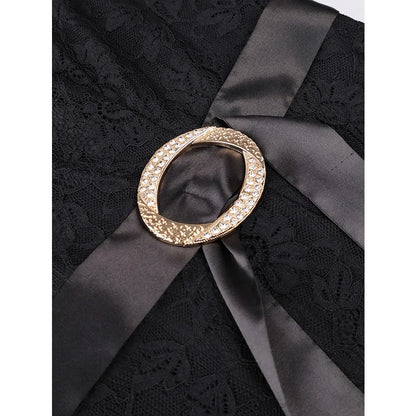Slergiri Plus Size Black Lace Rhinestone Belt Mermaid Hem Dress Women Elegant Evening Party Gown Ladies Bodycon Long Dresses
