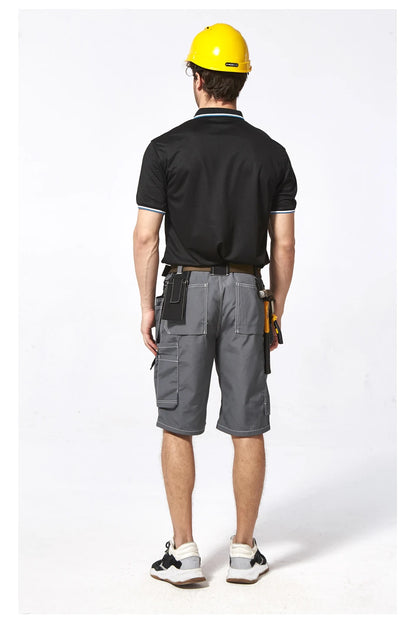Men's durable multi-pocket work pants cargo work shorts workwear for Men