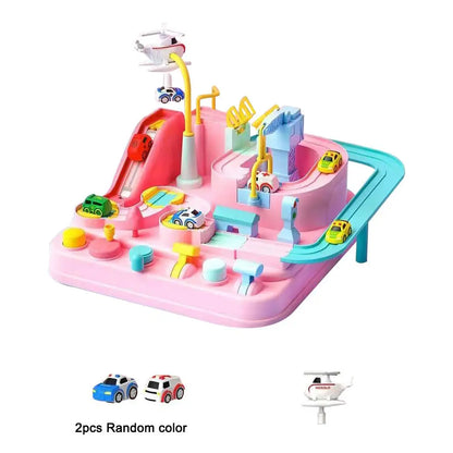 Mekanisk Bilbana Leksak – Styrning med Spakar & Knappar Utan Batteri Logik & Motorik Barn 14+ Mån 2026