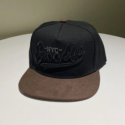 Hip Hop Embroidery Flat Brim Adjustable Caps Hats Snapback Bone New York Brooklyn Trucker Men Bill Brooklyn Plain Visor Brim Era