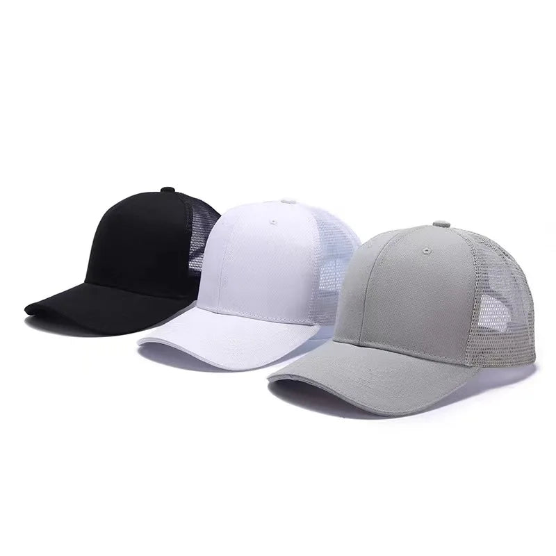 Professional Custom Logo Mesh Cap Sunscreen Sun Visor Cap Casual Sun Hat Designer Snapback Caps Printing Embroidery Baseball Cap
